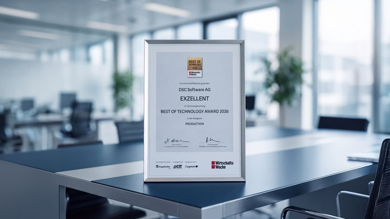DSC Software AG recognized for its Worker Information System | WIS at the Best of Technology Award 2026