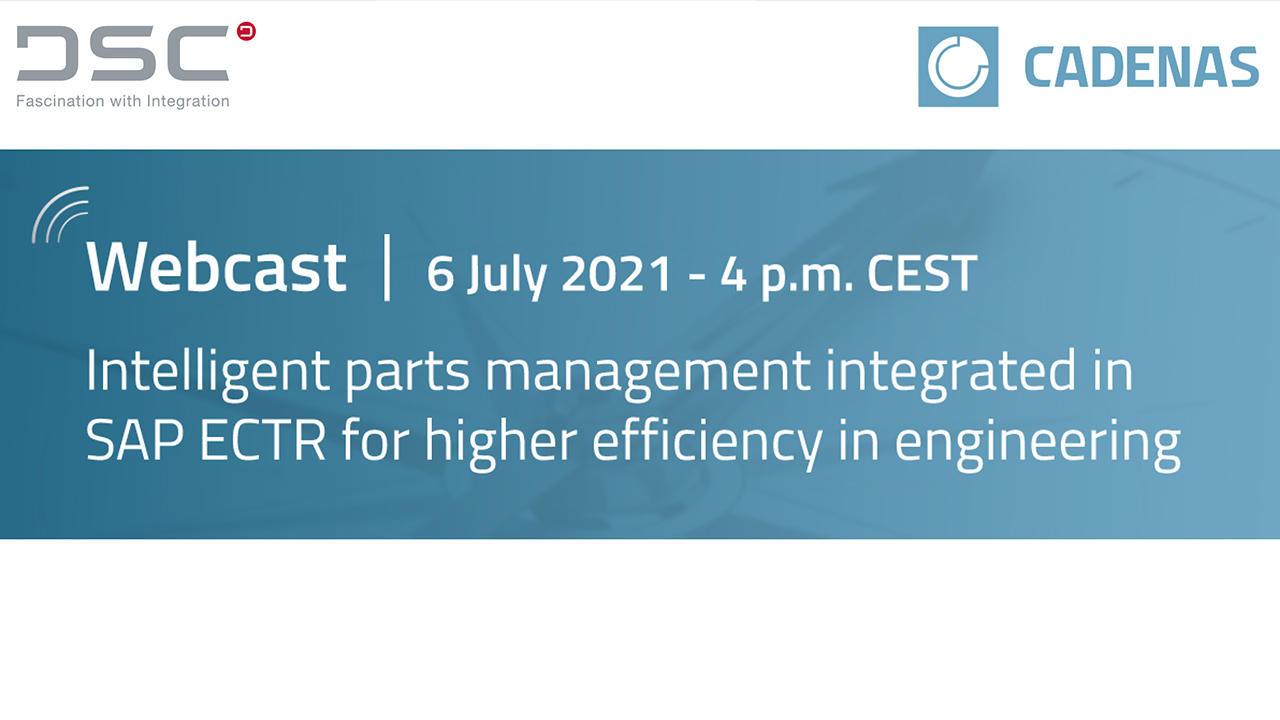 Webcast | Intelligent parts management integrated in SAP ECTR – more efficiency in engineering