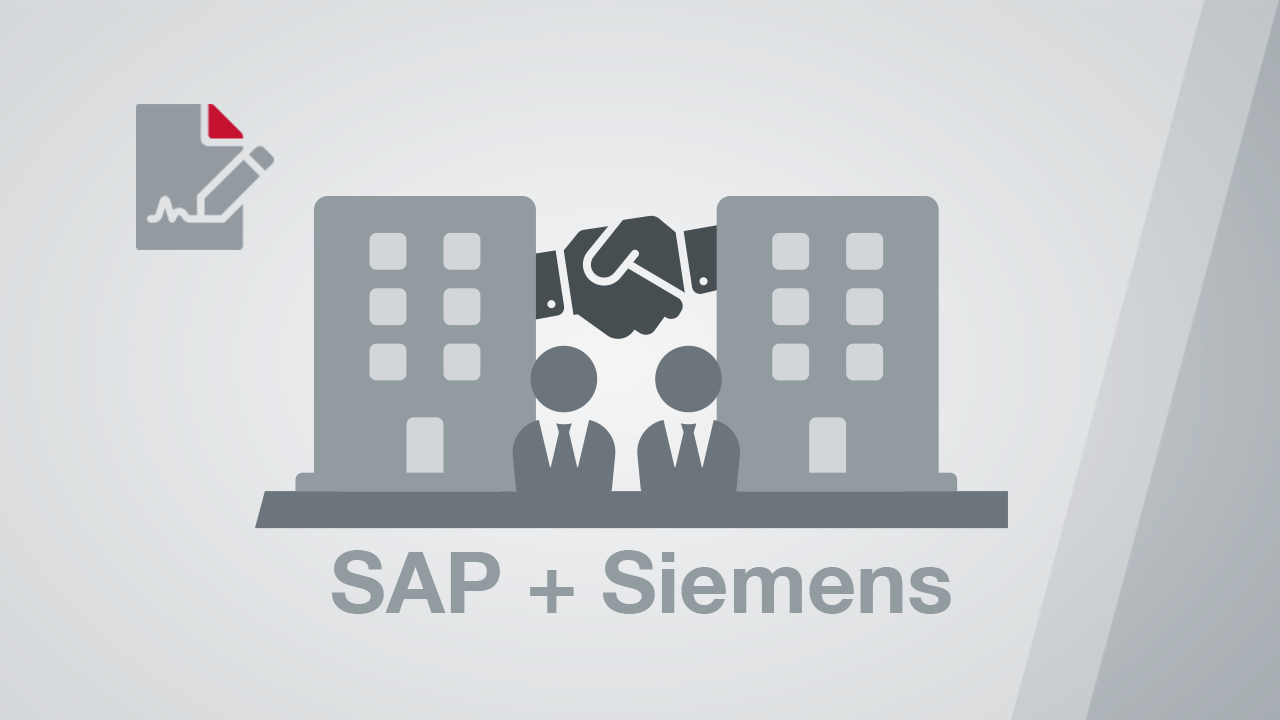 Strategische Partnerschaft von SAP und Siemens im Bereich der industriellen Transformation