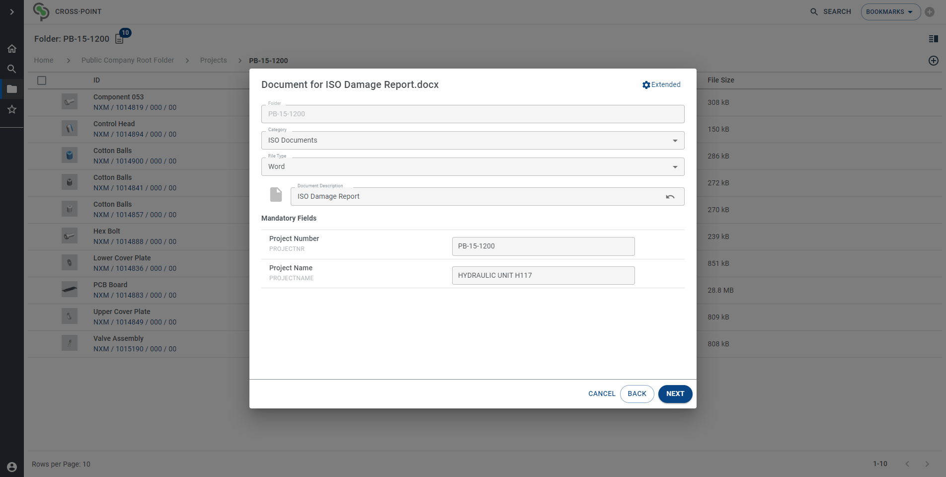 With CROSS·POINT, SAP documents can be created in the SAP system with just a few clicks.