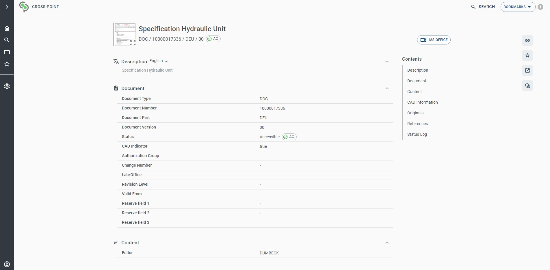 With the intuitive user interface, users can easily edit and save MS Office files that are stored in the SAP system.