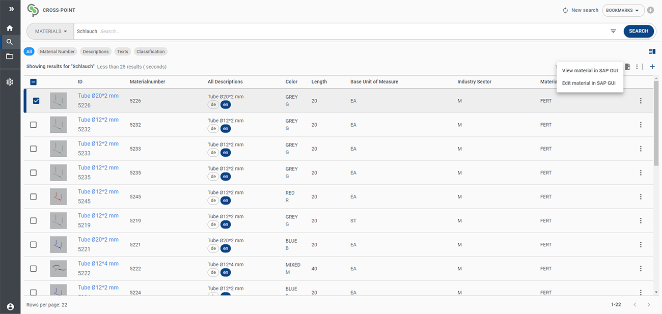 CROSS·POINT and SAP GUI CROSS·POINT and SAP GUI