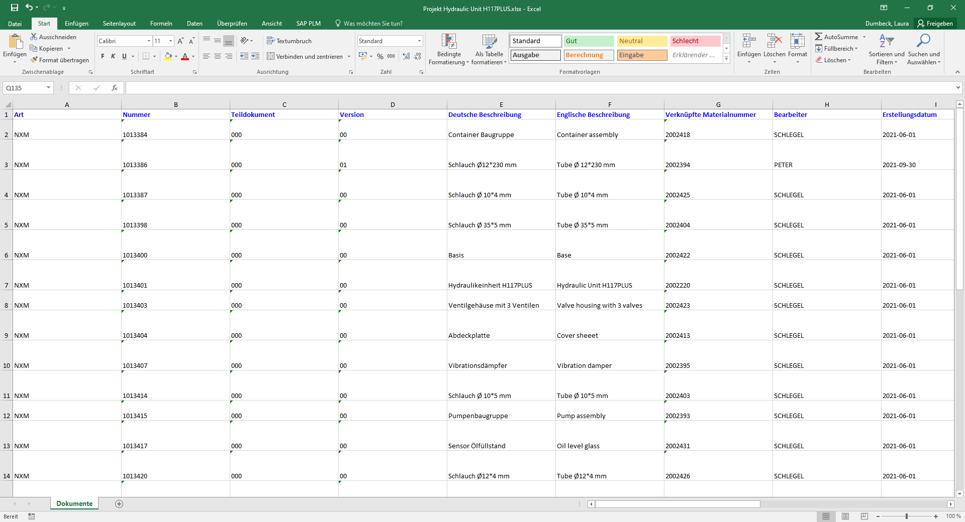MS Excel-Export